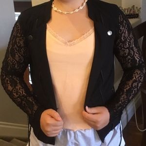 black lace jacket